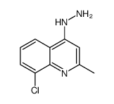 (8-chloro-2-methylquinolin-4-yl)hydrazine Structure