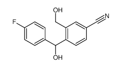 4-[(4-fluorophenyl)-hydroxymethyl]-3-(hydroxymethyl)benzonitrile结构式