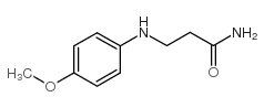 3-[(4-甲氧基苯基)氨基]丙酰胺结构式