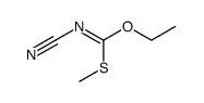 Cyanoimidothiocarbonic acid O-ethyl S-methyl ester Structure