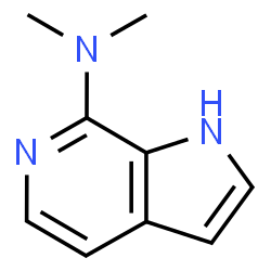 N,N-二甲基-1H-吡咯并[2,3-c]吡啶-7-胺结构式