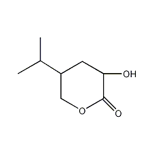 3-异丙基-5-羟基戊酸内酯结构式