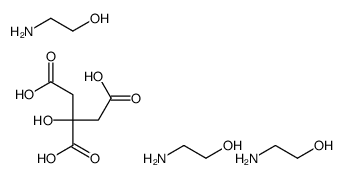 tris[(2-hydroxyethyl)ammonium] citrate structure