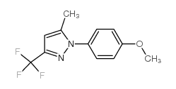 1-(4-甲氧基苯基)-5-甲基-3-(三氟甲基)-1H-吡唑结构式