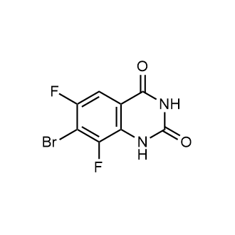 7-溴-6,8-二氟喹唑啉-2,4(1H,3H)-二酮结构式