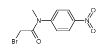 2-溴-N-甲基-N-(4-硝基苯基)乙酰胺结构式