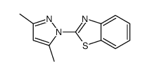 2-(3,5-Dimethyl-1H-pyrazol-1-yl)benzothiazole Structure