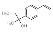 Benzenemethanol,4-ethenyl-a-ethyl-a-methyl- Structure