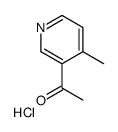 1-(4-METHYLPYRIDIN-3-YL)ETHANONE HYDROCHLORIDE Structure