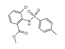 N-p-toluenesulfonyl-3-chloroanthranilic acid methyl ester Structure