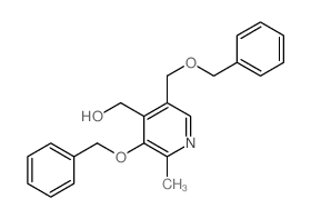 4-Pyridinemethanol,2-methyl-3-(phenylmethoxy)-5-[(phenylmethoxy)methyl]- Structure