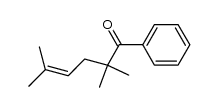 2,2,5-trimethyl-1-phenyl-4-hexen-1-one结构式