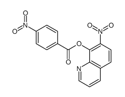 4-Nitrobenzoic acid 7-nitro-8-quinolyl ester Structure