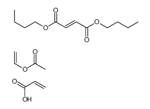 dibutyl (Z)-but-2-enedioate,ethenyl acetate,prop-2-enoic acid结构式