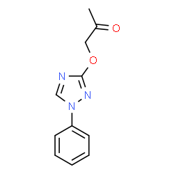 1-[(1-Phenyl-1H-1,2,4-triazol-3-yl)oxy]acetone结构式