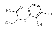 2-(2,3-二甲基苯氧基)丁酸结构式