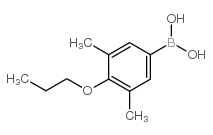 3,5-二甲基-4-丙氧基苯硼酸结构式