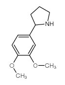 2-(3,4-二甲氧苯基)-吡咯烷结构式