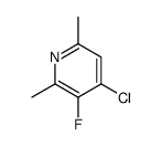 4-chloro-3-fluoro-2,6-dimethylpyridine Structure