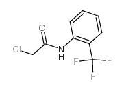 N-(氯乙酰)-2-(三氟甲基)苯胺结构式