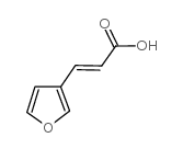 3-(3-呋喃基)丙烯酸结构式