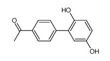 1-[4'-(2'',5''-dihydroxyphenyl)phenyl]ethan-1-one结构式