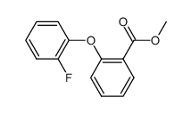 2-(2-fluoro-phenoxy)-benzoic acid methyl ester结构式