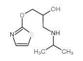 1-(propan-2-ylamino)-3-(1,3-thiazol-2-yloxy)propan-2-ol Structure