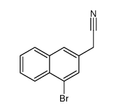 2-(4-bromonaphthalen-2-yl)acetonitrile Structure