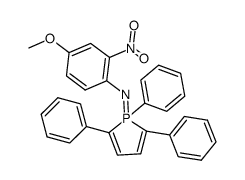 (4-methoxy-2-nitro-phenyl)-(1,2,5-triphenyl-1H-1λ5-phosphol-1-ylidene)-amine Structure