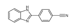 4-(1H-苯并[d]咪唑-2-基)苯甲腈结构式