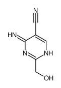 4-amino-2-(hydroxymethyl)pyrimidine-5-carbonitrile结构式