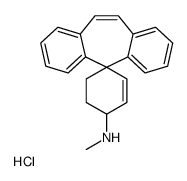 N-methylspiro[cyclohex-2-ene-4,11'-dibenzo[1,2-a:1',2'-e][7]annulene]-1-amine,hydrochloride结构式