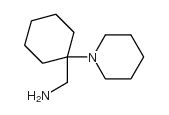 C-(1-哌啶-1-基-环己基)-甲基胺结构式