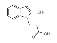3-(2-methylindol-1-yl)propanoic acid Structure
