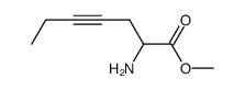 methyl 2-aminohept-4-ynoate结构式