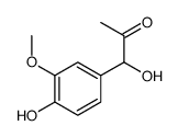 1-hydroxy-1-(4-hydroxy-3-methoxyphenyl)propan-2-one结构式