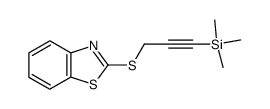 2-[3-(trimethylsilyl)prop-2-ynylthio]benzo[d]thiazole结构式