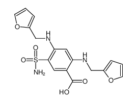 4-Deschloro-4-(2-furanylmethyl)amino FuroseMide Structure