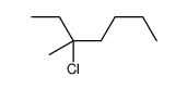 3-chloro-3-methylheptane Structure