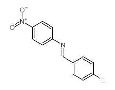 1-(4-chlorophenyl)-N-(4-nitrophenyl)methanimine结构式