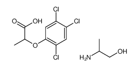 1-hydroxypropan-2-ylazanium,2-(2,4,5-trichlorophenoxy)propanoate Structure