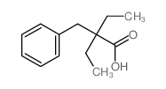 2-benzyl-2-ethyl-butanoic acid结构式