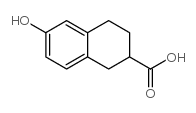 2-NAPHTHALENECARBOXYLIC ACID, 1,2,3,4-TETRAHYDRO-6-HYDROXY- Structure