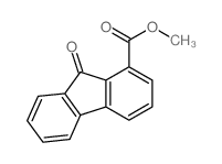 9H-Fluorene-1-carboxylicacid, 9-oxo-, methyl ester结构式