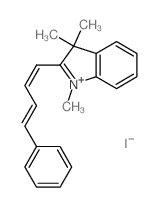 1,3,3-trimethyl-2-[(1E,3E)-4-phenylbuta-1,3-dienyl]indole结构式