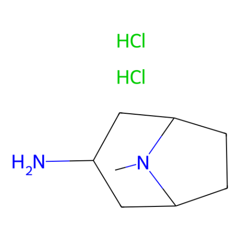 3-内型-8-甲基-8-氮杂双环[3.2.1]辛-3-胺二盐酸盐结构式