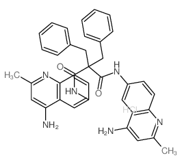 Propanediamide, N,N'-bis(4-amino-2-methyl-6-quinolinyl)-2,2-bis(phenylmethyl)-, dihydrochloride(9CI)结构式