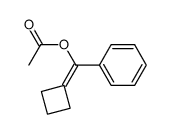 cyclobutylidene(phenyl)methyl acetate Structure