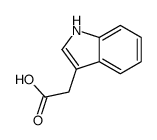 1H-Indol-3-ylacetic acid Structure